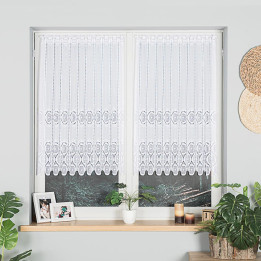 Firanka żakardowa, wysokość 110cm, kolor 001 biały
