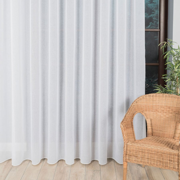 Firanka fantazyjna ETAMINA, wysokość 300cm, kolor 001 biały
