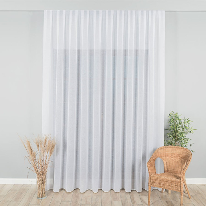 Firanka fantazyjna ETAMINA, wysokość 300cm, kolor 001 biały