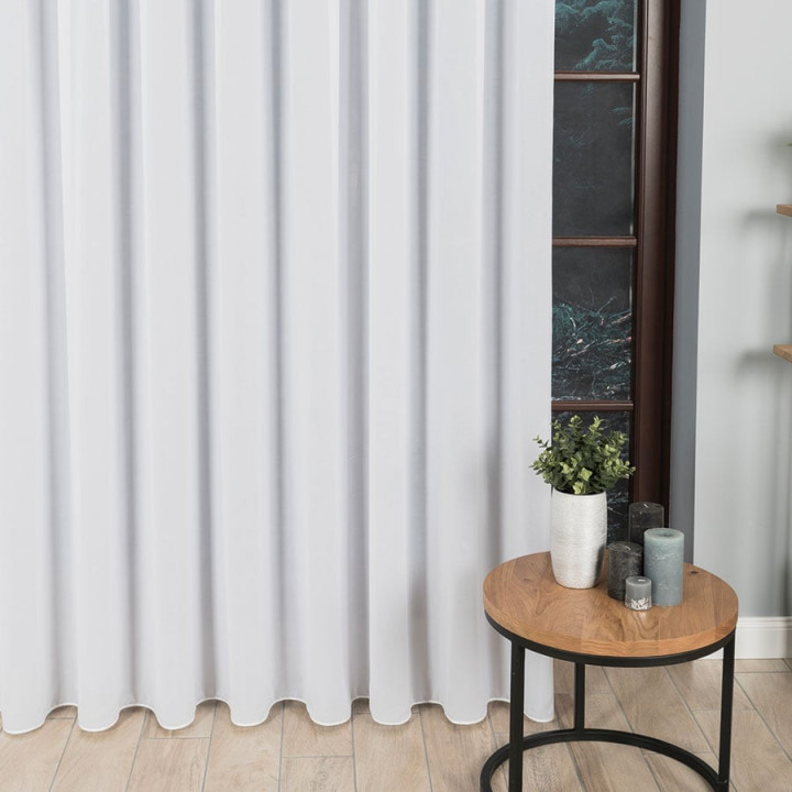 Firanka fantazyjna z ołowianką, wysokość 280cm, kolor 001 biały
