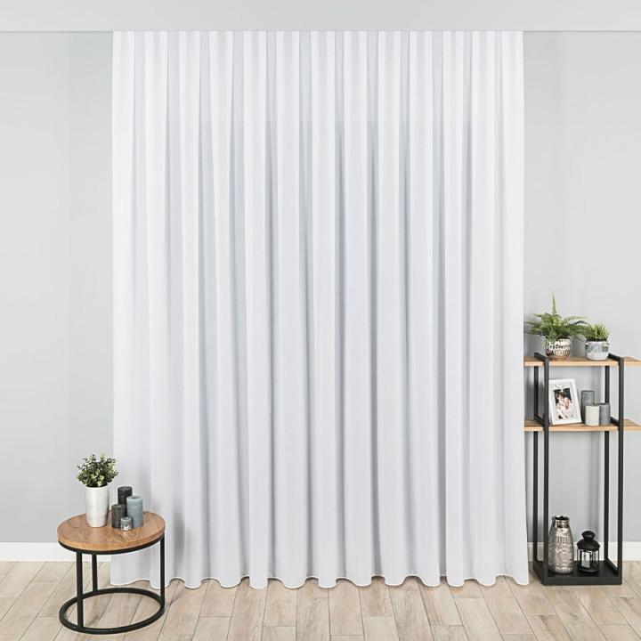 Firanka fantazyjna z ołowianką, wysokość 280cm, kolor 001 biały