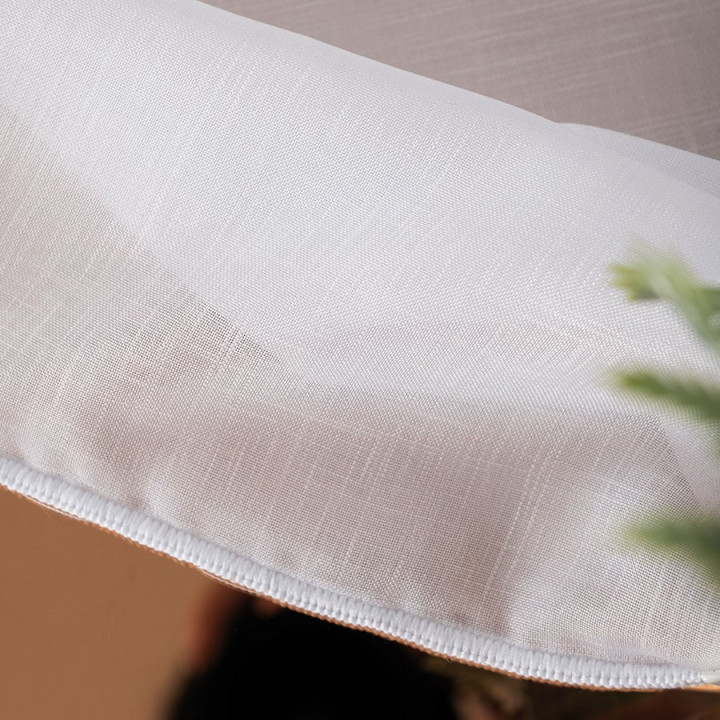 Firanka fantazyjna z ołowianką, wysokość 300cm, kolor 001 biały