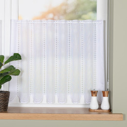 Zazdrostka żakardowa panelowa, wysokość 60cm, kolor 001 biały