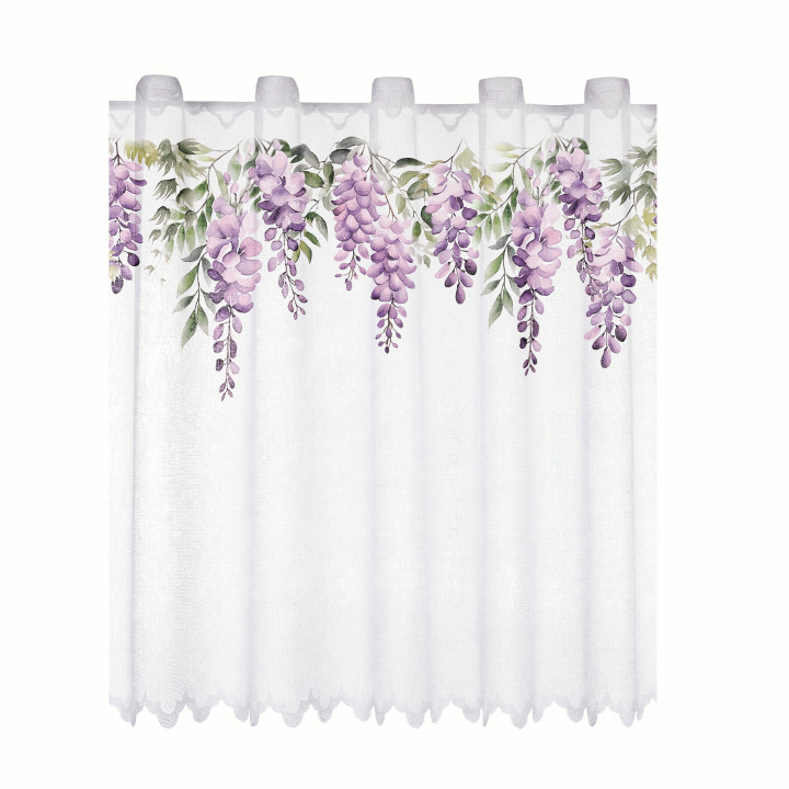 WISTERIA Zazdrostka żakardowa 361910, wysokość 70cm, kolor 001