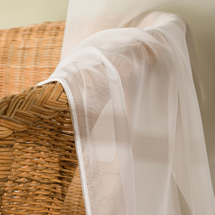 Firanka fantazyjna z ołowianką, wysokość 300cm, kolor 010 off white