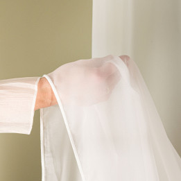 Firanka fantazyjna z ołowianką, wysokość 320cm, kolor 010 off white