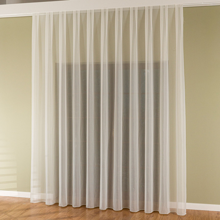 Firanka fantazyjna z ołowianką, wysokość 320cm, kolor 010 off white