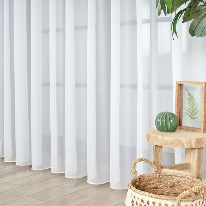 Woal premium, wysokość 300cm, kolor 001 biały