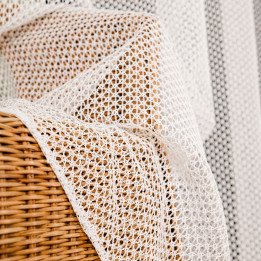 Firanka typu bukla, wysokość 300cm, kolor 010 off white