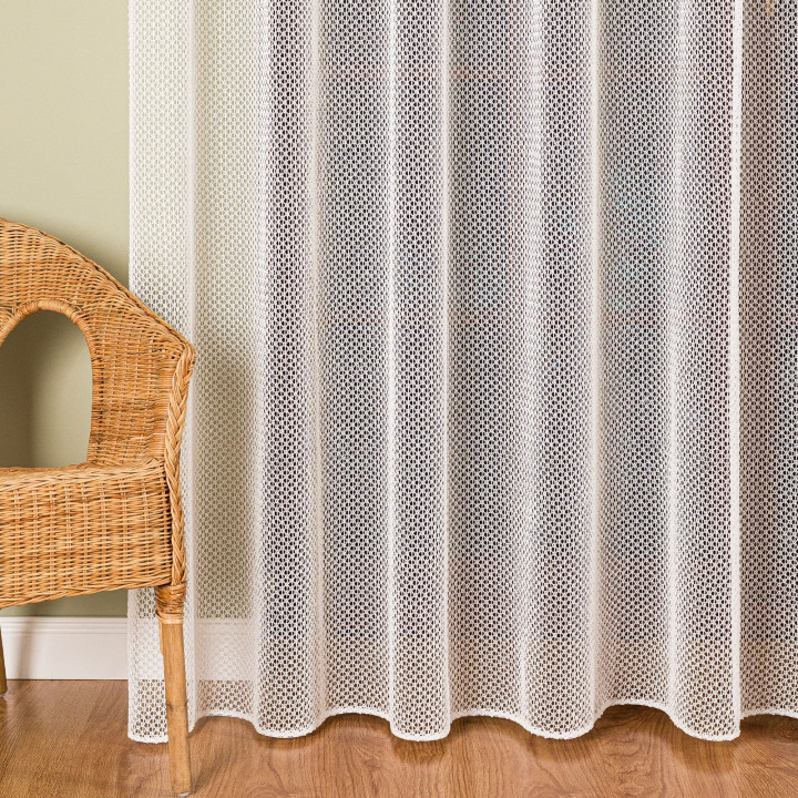 Firanka typu bukla, wysokość 300cm, kolor 010 off white