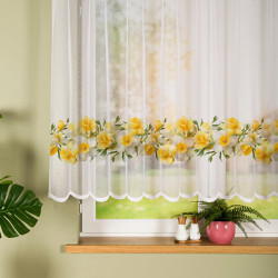 ŻONKILE Firanka żakardowa · żółty · wysokość 140 cm