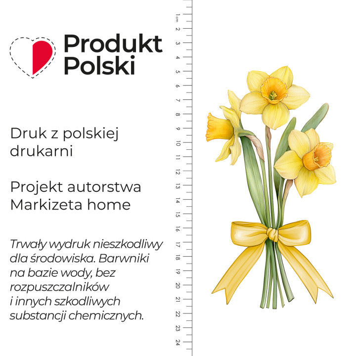 ŻONKIL Zazdrostka żakardowa 626119, wysokość 70cm, kolor 008 żółty (do wyczerpania zapasu)