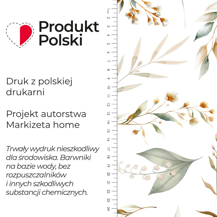 ZIOŁOWY OGRÓD Tkanina dekoracyjna NINA WODOODPORNA, 160cm, kolor 002 zielony