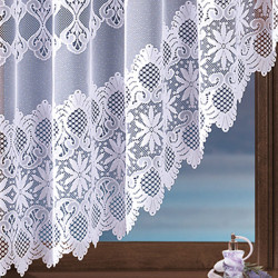Firanka gotowa żakardowa 019001 - 170x300 cm - biała Firanka gotowa żakardowa 019001 - 170x300 cm - biała