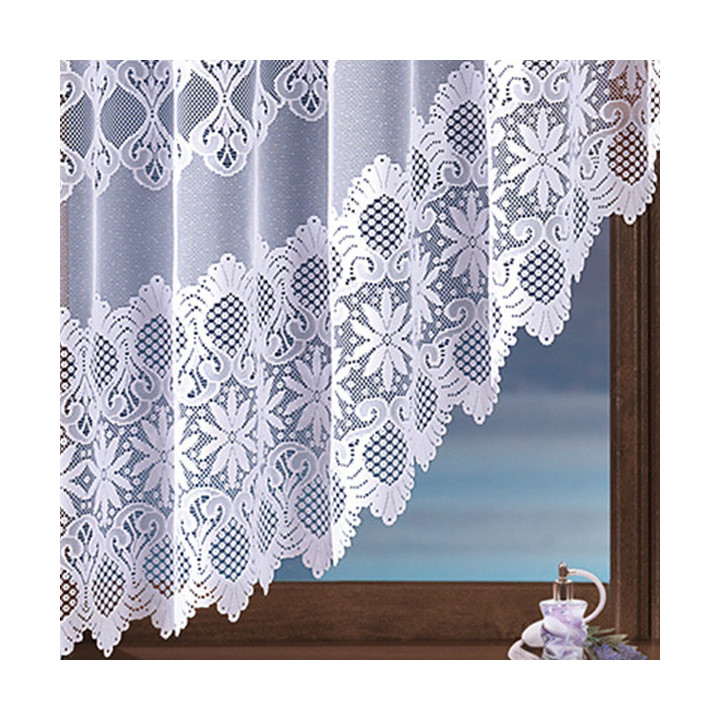 Firanka gotowa żakardowa 019001 - 170x300 cm - biała