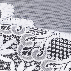 Firanka gotowa żakardowa 019001 - 170x300 cm - biała Firanka gotowa żakardowa 019001 - 170x300 cm - biała