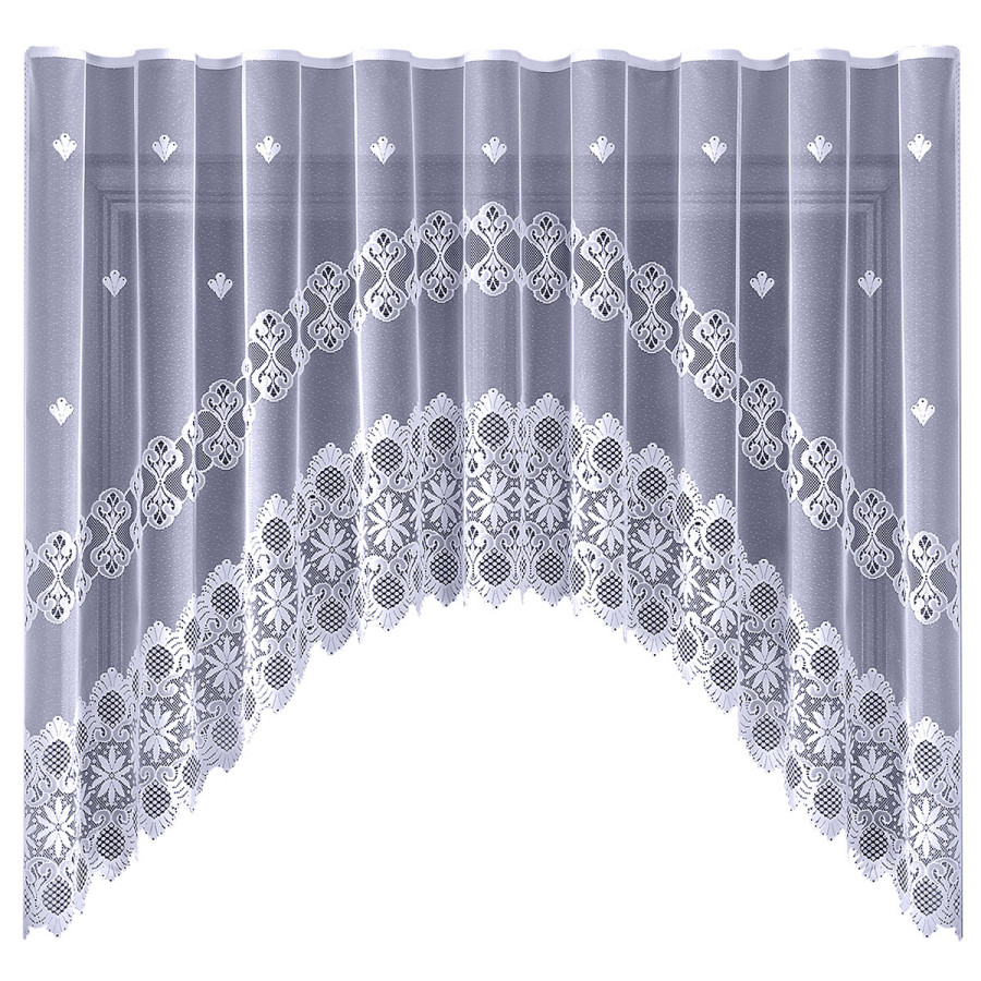 Firanka gotowa żakardowa 019001 - 170x300 cm - biała